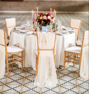 chair drapes, chair covers, graceful linen, 