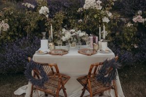 wedding linen, wedding tablecloth, lavender hill