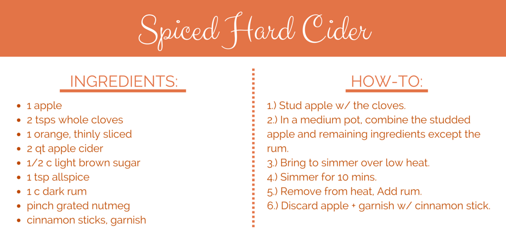 Spiced Hard Cider | BBJ Linen