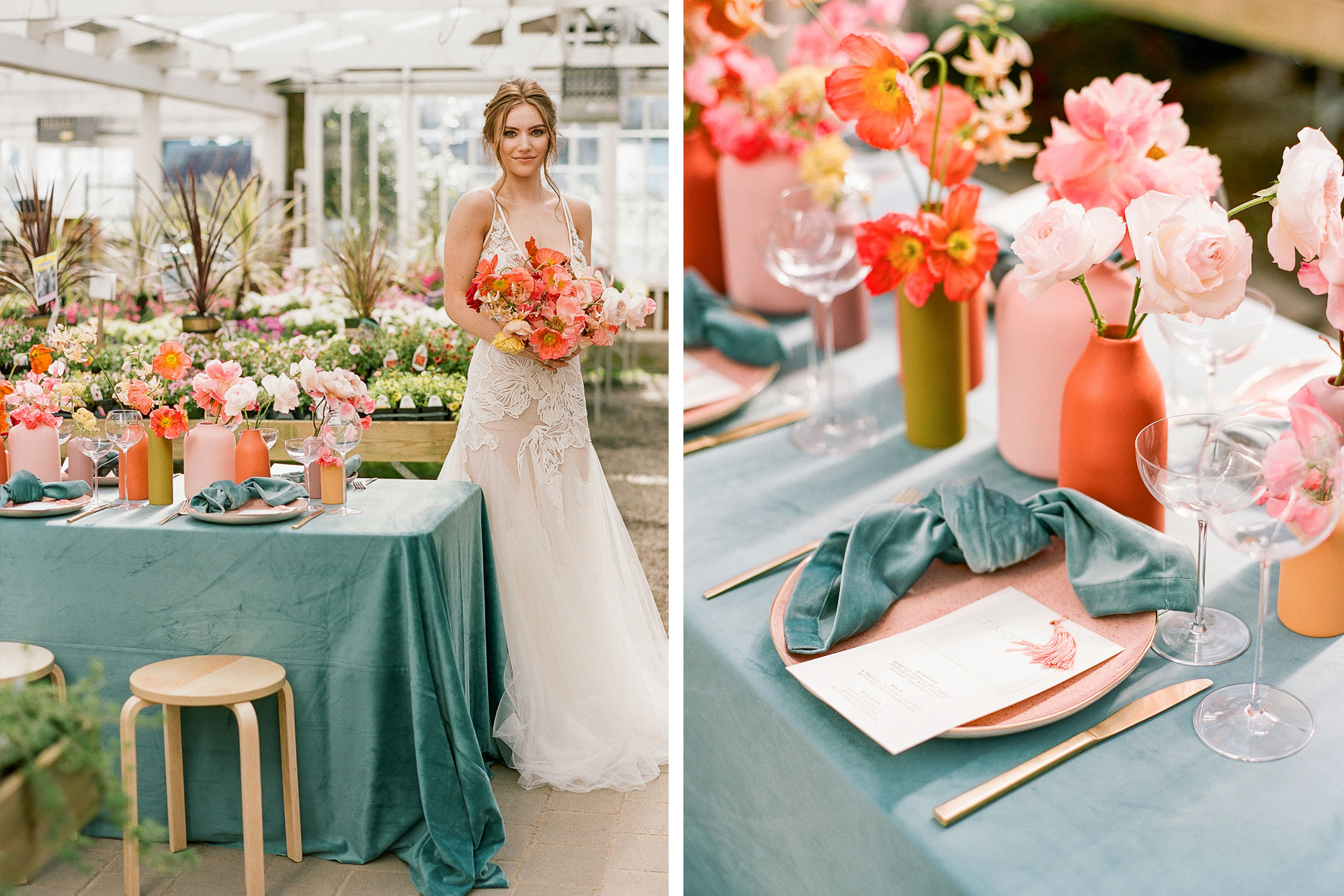 Living Coral Wedding Colors