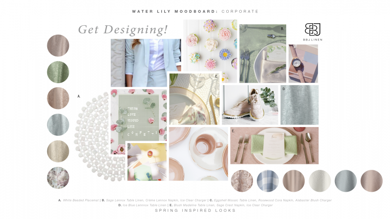 Water Lily Collection Corporate Mood Board