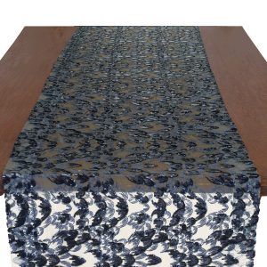 Ariana Navy Table Runner