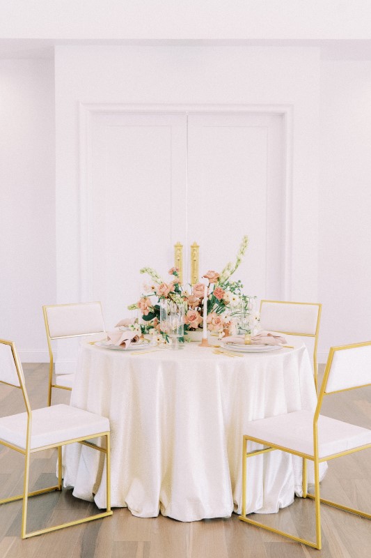 Sante Champagne - Linen Rentals | Wedding Table Linen, Runners, Chair ...