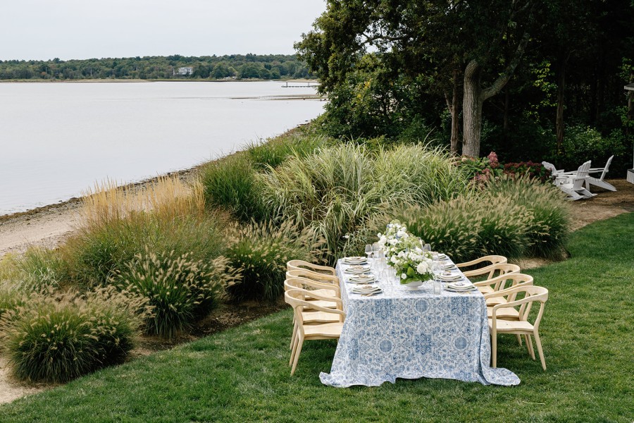 Harbor Point refined tablecloth inspired by Oxford cloth