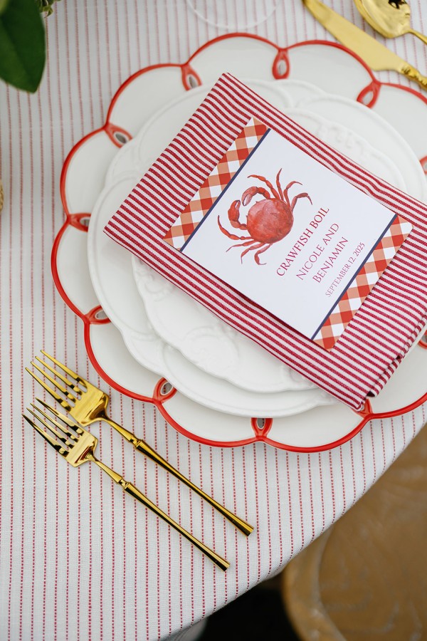 Heritage-inspired striped fabric close-up