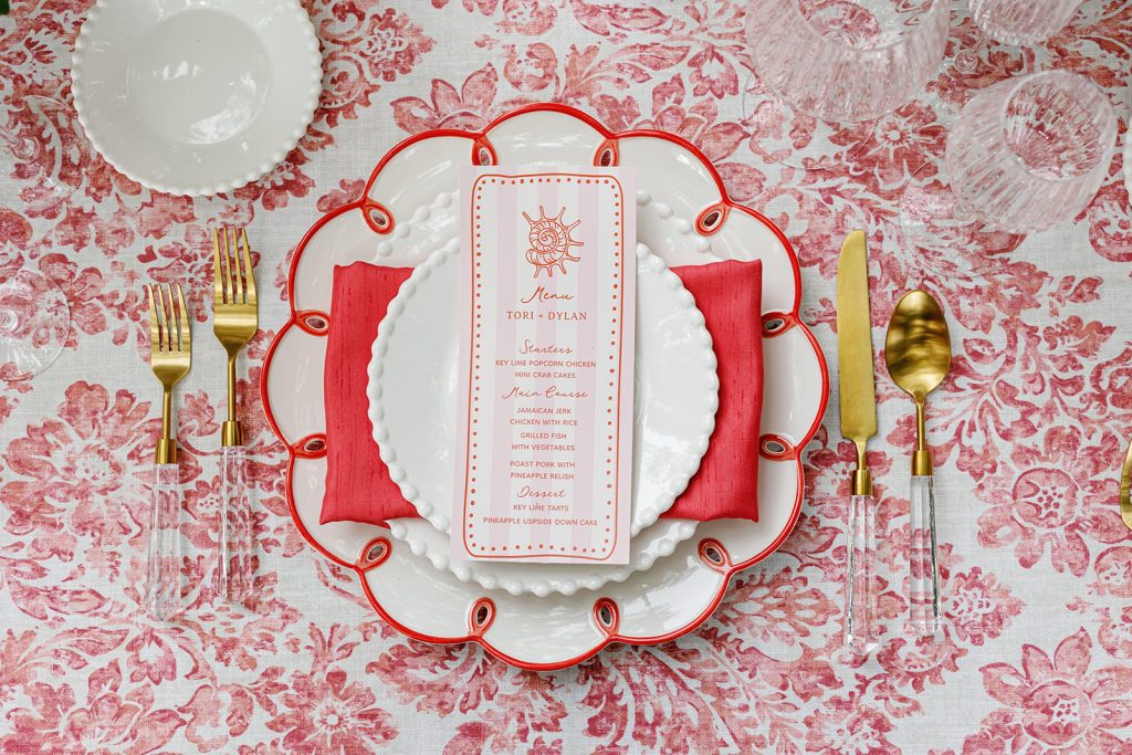 Hidden Garden Hibiscus linen featuring painterly floral design in blush and rose