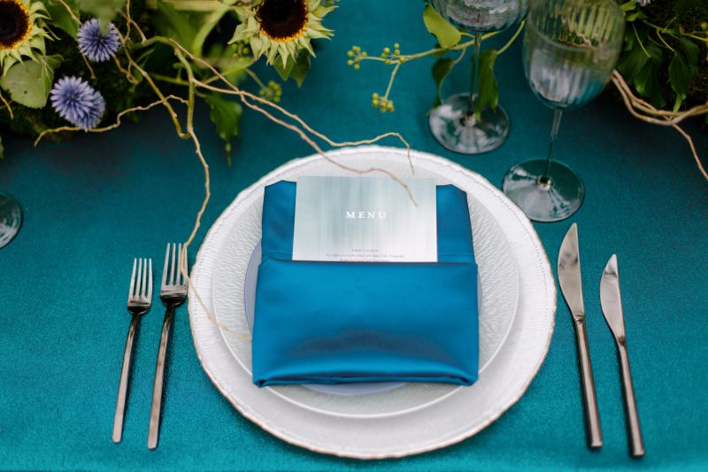 Close-up of Evergreen fabric’s reflective texture