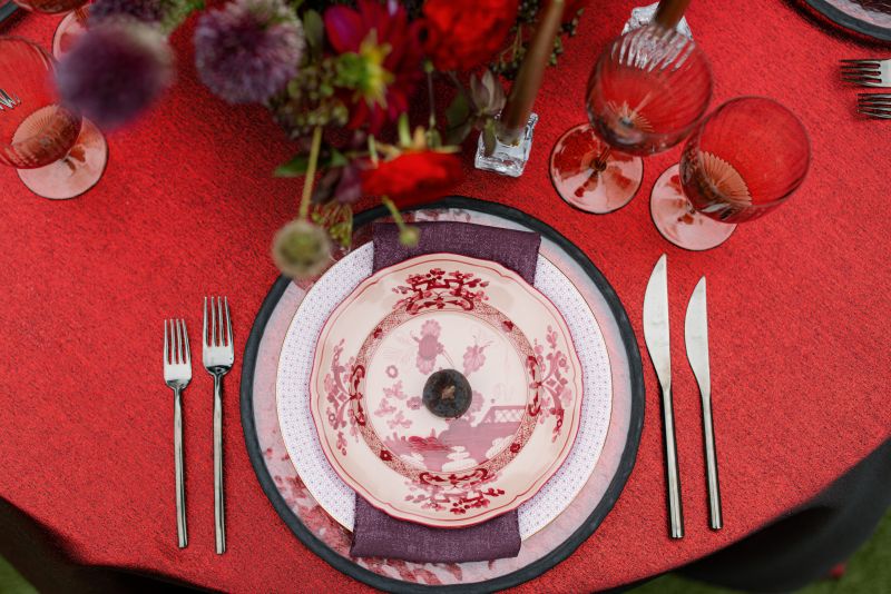 Close-up of Orly Garnet’s polished surface texture