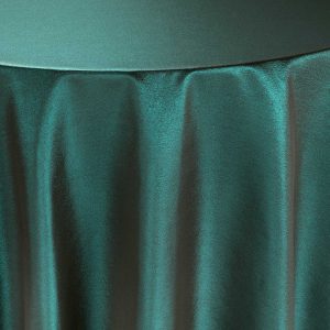 Orly Evergreen metallic green tablecloth for luxury holiday and winter wedding table settings