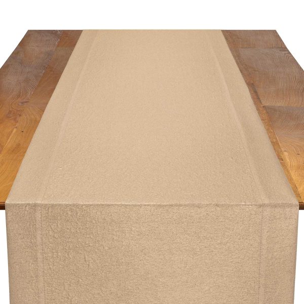 Orly Gilded metallic gold event table runner for elegant wedding and upscale celebration settings