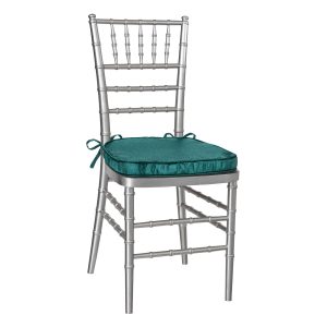 Orly Evergreen Chair Cushion with Ties