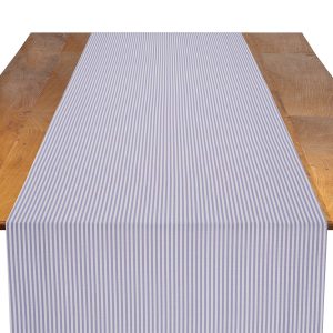 Cottage Stripe Lilac Table Runner