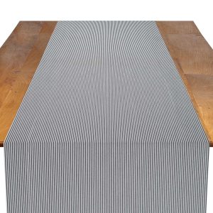 Essex Black Table Runner