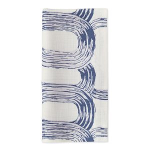 Brush Rings Blue Napkin