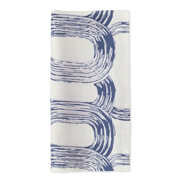 Brush Rings Blue Napkin