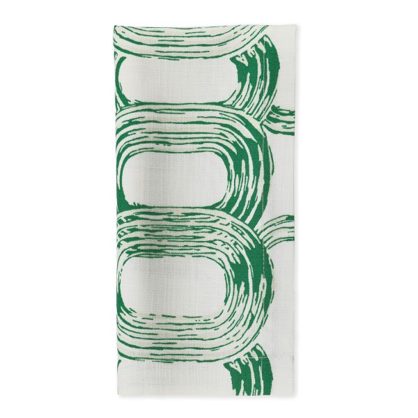 Brush Rings Green Napkin