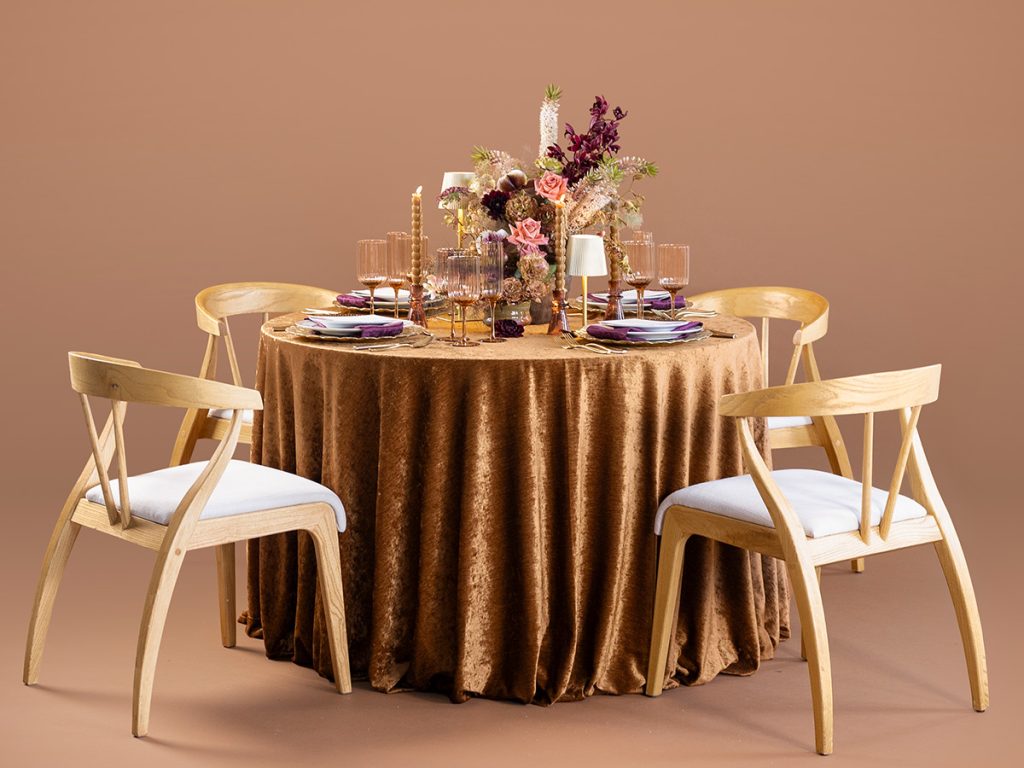 Chenille Pyrite Table Linen