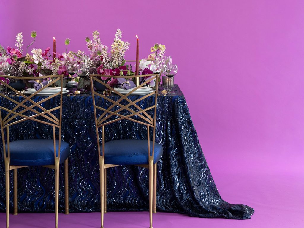 Lumen Sapphire Table Linen