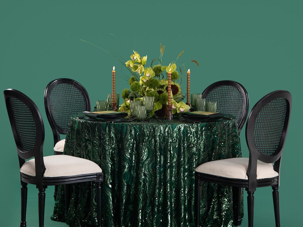 Lumen Emerald Table Linen