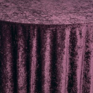Chenille Tanzanite Table Linen