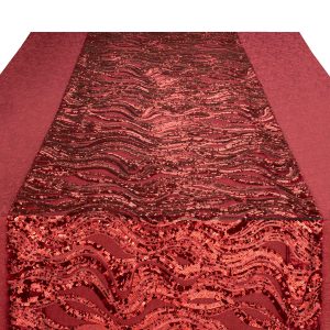 Lumen Claret Table Runner